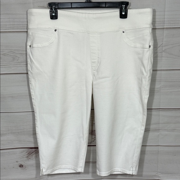 NWT Chico's Alabaster Perfect Stretch Jegging Pedal Pusher Sz 16/XL/Chico’s 3 - Picture 1 of 8
